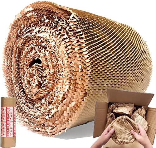 Papel de embalagem de favo de mel para Alexhome, 15 W x165 'L, embrulho de amortecimento biodegradável ecológico,