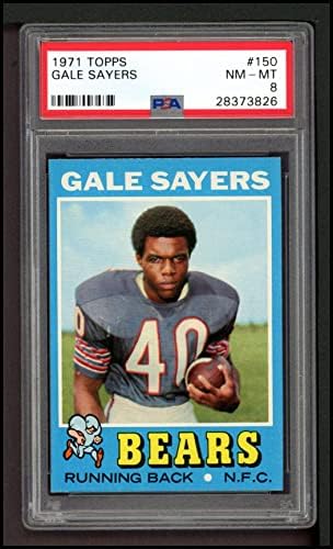 1971 Topps 150 Gale Sayers Chicago Bears PSA PSA 8,00 Ursos