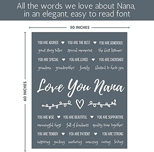 FILO ESTILO NANA Presentes para o Dia das Mães, Nana Blanket, Nana Birthday Gifts de netos, para os melhores presentes de sempre,