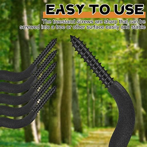 Amylove 40 PCs Cabides de arco para árvore arco e flecha arco -arco Acessórios para caça ao arco Parafuso na árvore