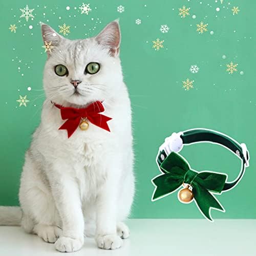 Nylon colarinho de cachorro ajustável de Natal gravata borboleta de mão anti -fivela colarinho gato de gato laço de gato