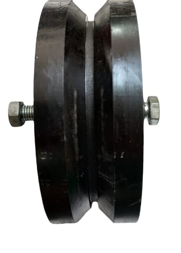 V rodas de ranhura | Roda de ranhura em vil de ferro fundido com rolamento reto