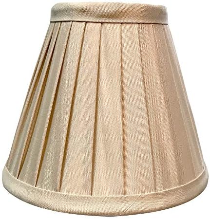 Royal Designs, Inc. Império plissado Chandelier Basic Shade CS-841WH, Branco, 3 x 6 x 5