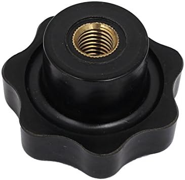Aexit m10 botões fêmeas e rodas manuais Frea de 55 mm para parafuso de cabeça de estrela plástico em botões de preto dos botões