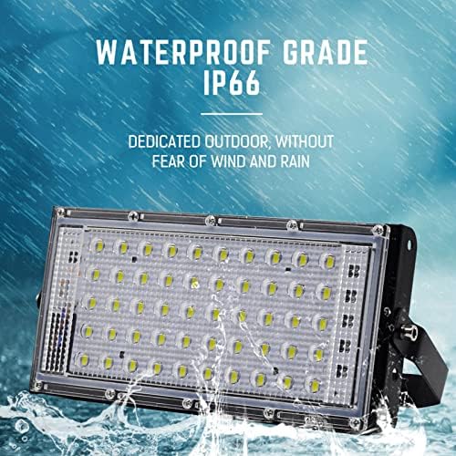 Luz de inundação de 100W LED, 10000lm Super Bright Outdoor Security Work Lights IP66 impermeabilizada fora da luz do dia da luz