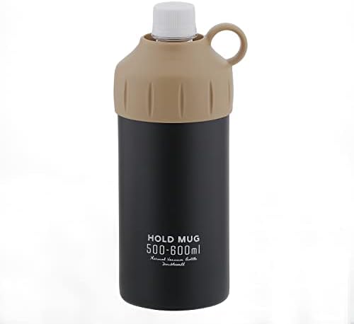 Pearl Metal NQ -0004 Solder de garrafa de plástico de aço inoxidável, 16,9 fl oz, 20,3 fl oz, preto, por 16,9 - 20,3 fl oz