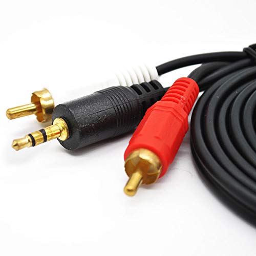 10 ft 10f AUX Audio 3,5 mm macho estéreo para 2 RCA y Cabo 3M - Axgear