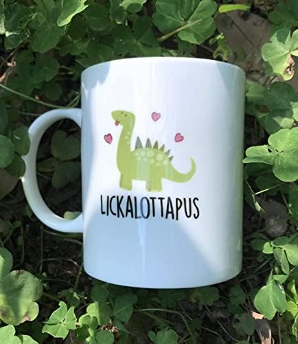 Waldeal Funny Lickalottapus Coffee Caneca, chá gay lésbica, LGBT, presente de sexo para namorado, namorada, ele ou ela, cerâmica