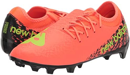 New Balance Unissex Furon V7 Despacho FG Soneco de futebol, Dragonfly Neon/Black/Coloro Green, 11 homens dos EUA