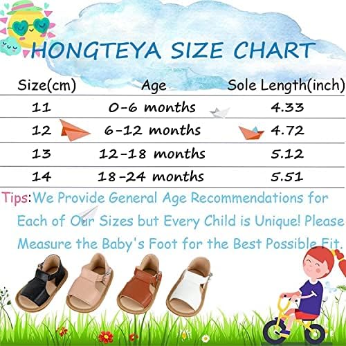 Hongteya meninos meninos sandálias 0-24 meses Criança de verão Sapatos de bebê Sapatos de borracha sem deslizamento