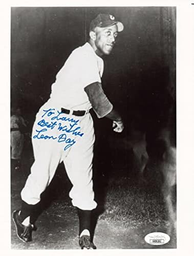 Leon Day Baseball Hof assinou 8x10 foto com JSA COA - Fotos autografadas da MLB