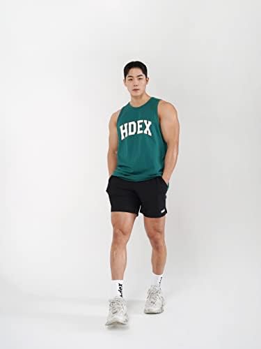 HDEX Men's Arch Logoty Workout Gym Gym Muscle Muscle T-Shirt