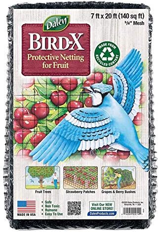 Dalen Bird X Rede de malha protetora - Mantenha pássaros e pragas longe do seu jardim - não tóxico - feito nos EUA - 28 'x