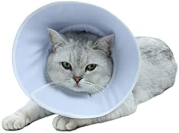 IPETBOOM 3PCS Cone de recuperação de algodão para cura Kitten azul Tamanho do pescoço colarinho colarinho colarinho Cirurgia