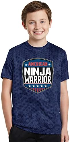 T -shirt American Ninja Warrior Kids Camo Performance - Marinha