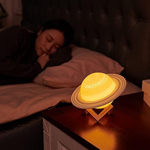 YDSIII Saturn Lâmpada Lâmpada Lâmpada Lâmpada de Galáxia 16 Cores LED 3D LUZ LUZ LUZ USB REMOTO REMOTO E CONTROLO DE TONTUÇÃO Decoração