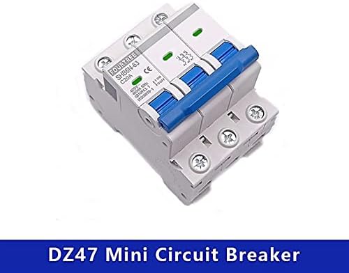 Basni 1pcs disjuntor 3 pólo DIN Rail 400V ~ Mini Caixa de distribuição de interruptor de ar doméstico Equipamento mecânico