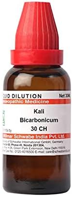 Dr. Willmar Schwabe Índia Kali Bicarbonicum Diluição 30 CH garrafa de 30 ml de diluição