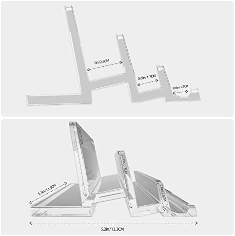 Costysee 3 slot laptop vertical Stand Stand titular para mesa feita de acrílico premium para economizar espaço para todo