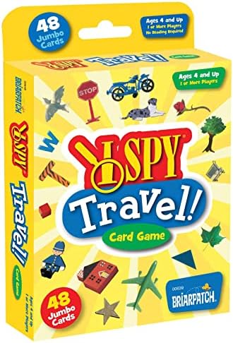 Briarpatch I Spy Travel Card Game for Kids, entretê -lo em uma longa viagem com uma caça e procurar um jogo de cartas, multi,