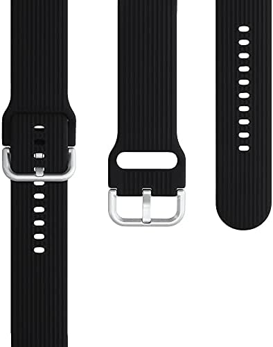 Kwmobile Watch Bands Compatível com Huawei Watch 3 / Watch 3 Pro - Straps Conjunto de 2 banda de silicone de substituição - Black /