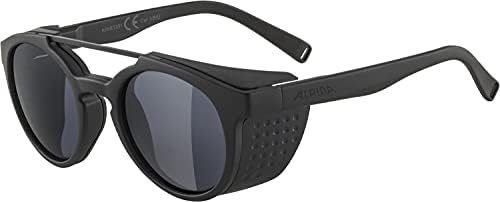 Alpina unissex - adultos, óculos de sol Glace, todos os pretos Matt, um tamanho único