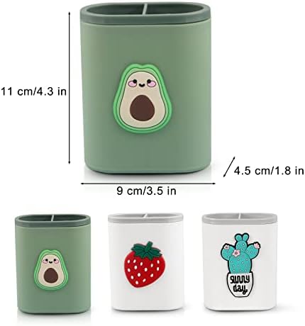 Porta de lápis fofa, Kawaii Pen Cup de mesa de mesa Organizador desenho animado Fun Stand Stand Desktop Decor de papelaria rack