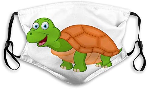 Xunulyn decoração anti -pó Poluição Face Decoração da boca Happy Sea Turtle Cartoon Capa de esqui