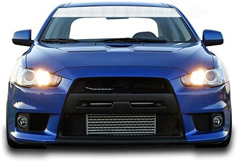 Windshield Banner Sun Visor Strip Decalter Adesivo Vinil Compatível com Mitsubishi Evo X 2007-