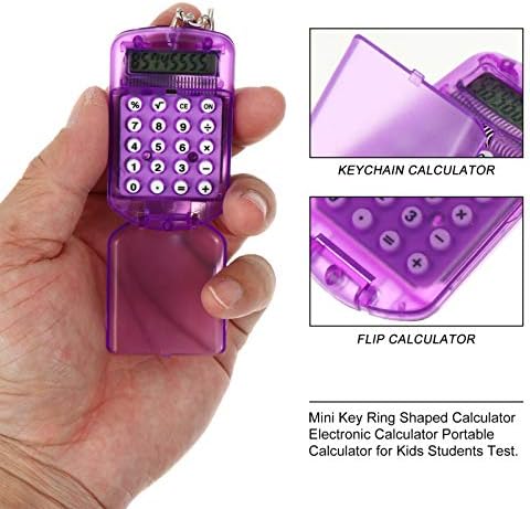 STOBOK 3PCS LCD Display Office Crianças Pingentes eletrônicos de plástico Tiny For Key Bolsa Aniversário Pocket Chave Chave