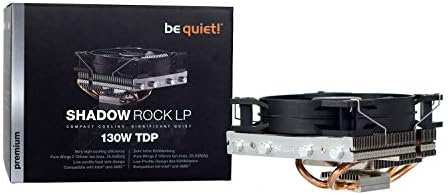 fique quieto! Shadow Rock LP, 130W TDP, CPU Cooler, Intel-1700/1200/2066/1150/1151/1155/2011 Square Ilm, AMD-AM4, prata