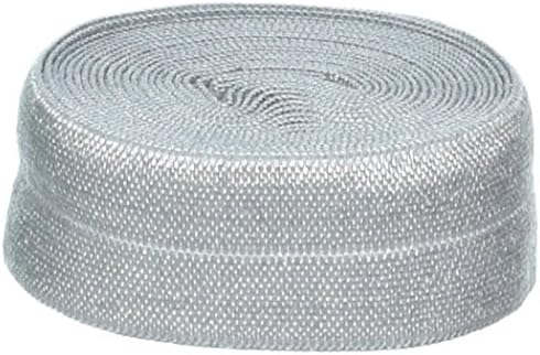 Por Annie 3/4in x 2yd Elastic de dobra de estanho