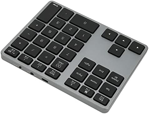 Pad Zyyini Wireless Number, 35 teclas Bluetooth 5.0 Número de contabilidade financeira portátil Extensões de teclado