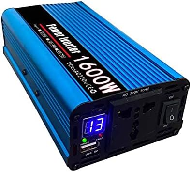 1600W Modificado de onda senoidal inversor de energia solar DC12V 24V 48V 60V 72V para AC 220V Conversor portátil de carro com USB para