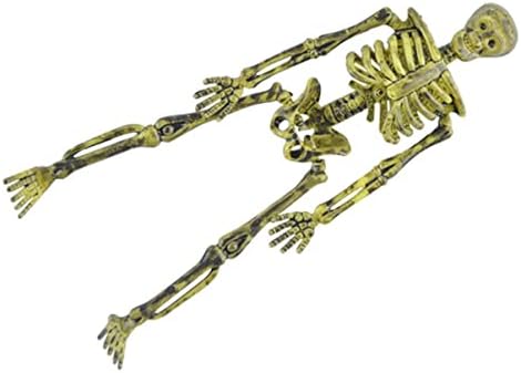 Decorações de Halloween de Toyvian 2pcs Horror Skull Skleleton Plástico Adornamento Tabela de crânio Adornamento