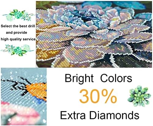 Kits de pintura de diamante keuasdv para adultos beija -flores e flores diy 5d exercícios completos kits de pintura de diamante para