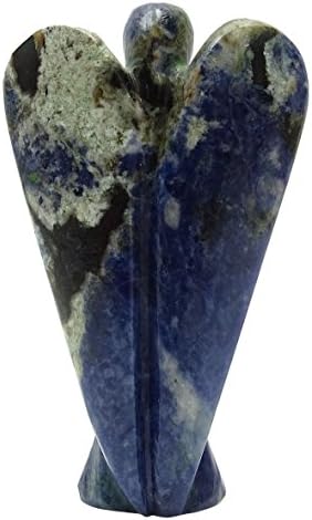 Harmonize Lapis Lazuli esculpido Anjo Psychic GUNDION Reiki Healing Crystal