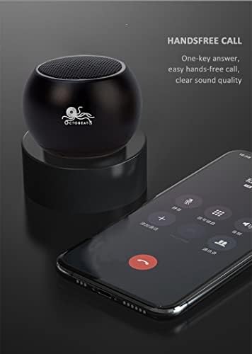 OctOBeats ™ Mini -falante Bluetooth, portátil, resistente à água, recarregável com estojo, emparelhamento estéreo, cordão