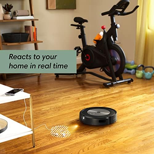 IroBot Roomba J6+ Vacuum de robô auto-oncentoso-identifica e evita resíduos e cordões de animais de estimação, se esvazia por 60 dias, mapeamento inteligente, compatível com Alexa, ideal para cabelos de estimação, grafite