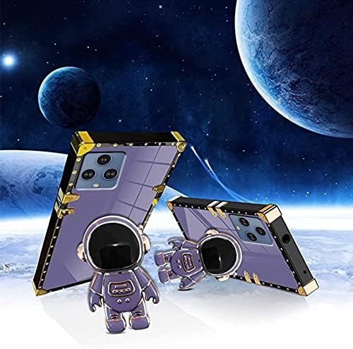 Tampa de estojo oculta de astronauta para T-Mobile Revvl 6 5g/T-Mobile T Phone 5G, 6D Spaceman Cartoon Caixa de proteção