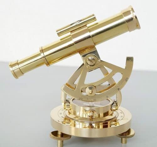 Brass Finicário de Brass Alidato de Brass Náutica com Instrumentos de Pesquisa Compass Alidato Telescópio com Compússica