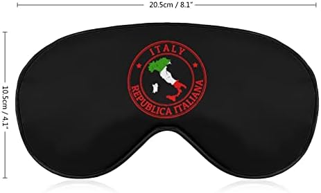 Itália republica italiana máscara ocular com alça ajustável para homens e mulheres noite de viagem para dormir uma soneca