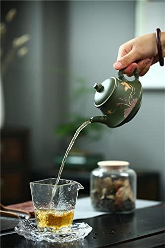 CCBUY 230CC REAL Handmade Green Kettle Yixing Purple Clay Buer Puer Tea Conjunto Kung Fu Zisha Teaware