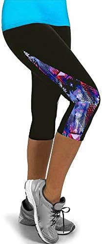 3/4 calças intermediárias esbeltas de calças sexy ginástica de ginástica vintage para mulheres mulheres esportes florais ioga roupas