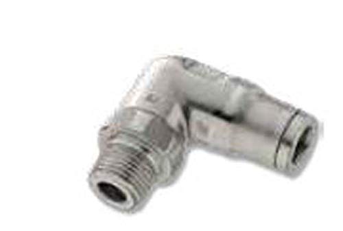 Parker 169pls-12m-6 Prestolok Pls Push-to-Connect ajuste, tubo para tubos, 316L de aço inoxidável, cotovelo de 90 graus de push-to-cone