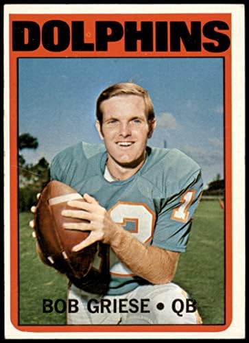 1972 Topps 80 Bob Griese Miami Dolphins Ex/Mt Dolphins Purdue