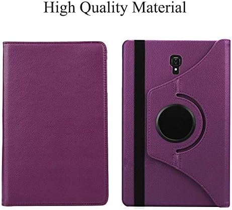 Ekvinor 360 graus Caixa de comprimido rotativo compatível com Samsung Galaxy Tab A 8.0, Premium PU LAUTH AUTO AUSTRA/SONGO STAND CAPA PARA TAB A 8.0 2017 Lançamento - roxo