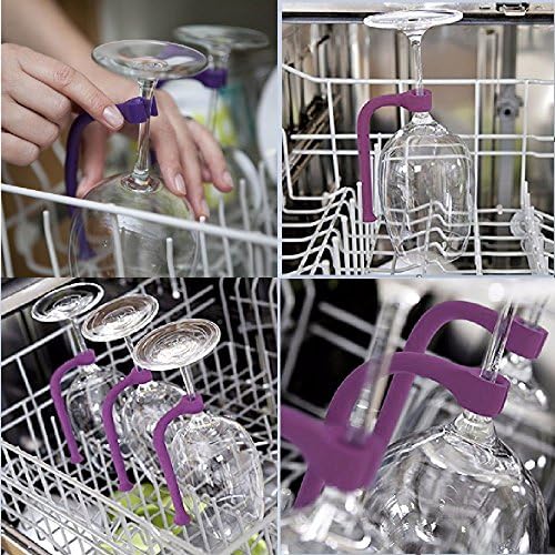 Lava -louças de vidro de vinho Setemware economizador flexível Acessório de lavador de louça 4 PCs