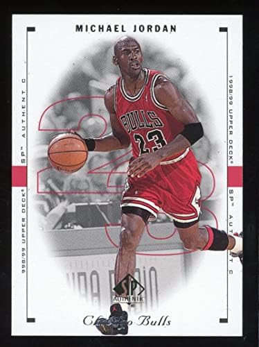 1998-99 SP Authentic 7 Michael Jordan NM-MT Basquete de Bulls Chicago Basquete