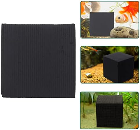 Mipcase ativado filtro de carvão purificador de água cubo de água aquário de água Cubo ativado filtro de carbono tanque de peixes